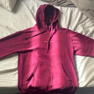 Hoodie, Maroon color, Size Small